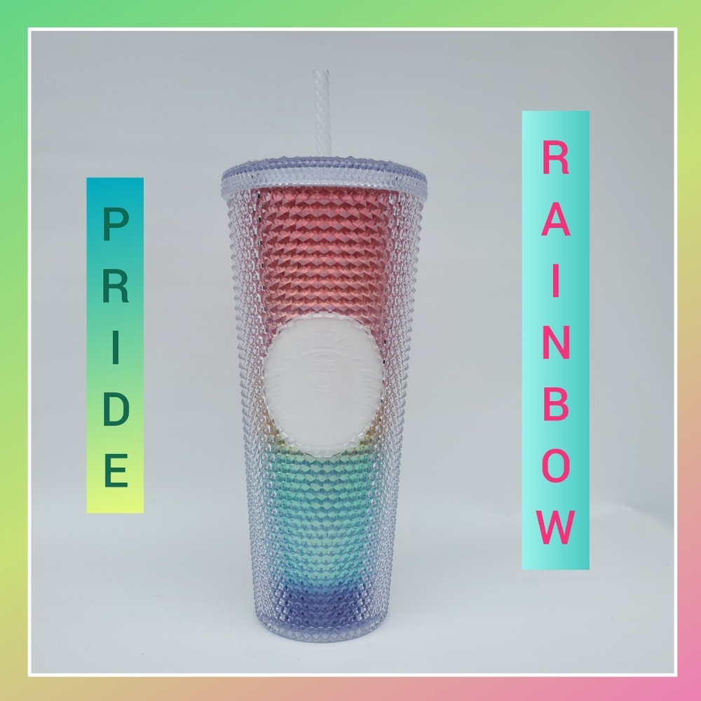 STARBUCKS PRIDE Studded Rainbow Cold Tumbler